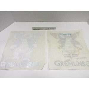 Vintage 1984 Gremlins Gizmo Iron On Transfer Crest Toothpaste Promo JC137